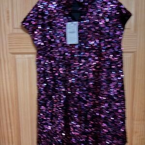 Zara Purple Sequin Dress-Brand With Tags